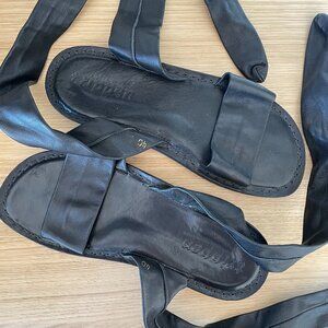Trippen sandals leather tie size 40
